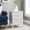 3 Drawer Chest of Drawers and Pair of Bedside Tables - Hales White Range