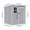 6ft x 6ft Plastic Sheds Outdoor Garden Shed Lockable Utility Tools Storage House