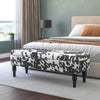 Velvet Upholstered Bench Bed End Window Seat Ottoman Storage Stool Bedroom