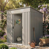 4x6 FT Garden Shed Glitter Storage Shed Waterproof with Foundation Kit and Vents