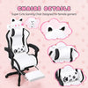 Cute Gaming Chair with Dog Ears for Girls, Height Adjustable Reclining Chair