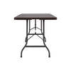 7pcs Garden Bistro Furniture Set Rattan Folding Beer Table Chairs Outdoor Dining
