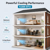 EMtronics 9000BTU Portable Air Conditioner Dehumidifier Fan and Window Vent Kit