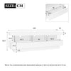 Modern 160 cm High Gloss TV Stand Cabinet with LED Lights for 55 / 65 Inch TV