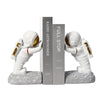 Space Themed Astronaut Home Decor Weighted Bookends Set / Stationary Pen Holders