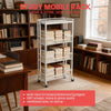 Foldable Kitchen Trolley on Wheels，4 Tier Storage Cart for Fruit Vegetable Snack