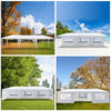 3*9m 7-Sided Iron PE Cloth Spiral Pipe Pergola
