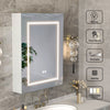 24" x 30" LED Medicine Cabinet with Light Wall Mounted Mirror Cabinet Storage