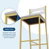 3-Piece Dining Table Set with Storage Shelves,Kitchen Table with 2 Padded Chairs