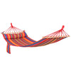 Cotton Hammock Soft Portable Swing Chair w/ Headrest & Side Pocket