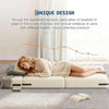 4-Fold Convertible Sleeper Chair Futon Sofa Bed Foldable Floor Couch Guest Bed