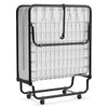 Home Office Folding Bed Guest Bed with Mattress & 4 Wheels
