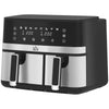 Dual Air Fryer, 8.5L Double Air Fryer with 8 Presets, Smart Finish, 2700W