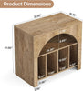 Modern Record Player Stand with Storage, 2-Tier Vinyl CD Media Storage Cabinet