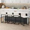 Modern Bar Stools Set of 2, Upholstered Counter Height 24.8" Bar Stools