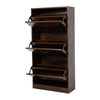 Shoe Rack Shoe Storage Cabinet Wood Stand Cupboard Unit 3 Flip Drawer Organiser