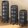 3-6 Tier Vegetable Mobile Shelf Rack Kitchen Rotating Storage Trolley Cart UK