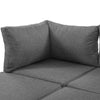4 Seater Garden Furniture, Sectional L-Shaped Corner Sofa Set with Table, Grey
