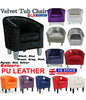 Luxury Crushed Velvet Fabric Armchair Tub Chair Home Cafe Lounge Bedroom Sofa UK