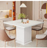 90CM Square Dining Table with 2 Placemats, Small Dinner Kitchen Table with Base