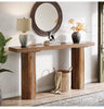 160cm Farmhouse Console Table Narrow Wooden Entryway Sofa Table for Living Room