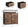 Industrial Storage Drawers Cabinet & Shelf Rustic Chest of Drawers Dresser Unit