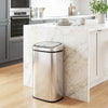 68L Sensor Dustbin Stainless Steel Automatic Kitchen Waste Bin Silver