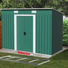 Metal Garden Shed 8 X 4ft Outdoor Yard Storage Tool House WITH FREE BASE & VENT