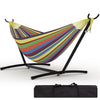 2-Person Outdoor Hammock w/ Stand,450 Lbs,Portable Hammock w/Carry Bag,11 Colors