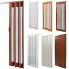 6/10mm Kitchen Bathroom PVC Concertina Accordion Door Bi Folding Sliding Panels