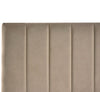 Beliani Lonzac Velvet EU King Size Bed withDrawers Taupe Upholstered RRP £379.99