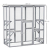 Wooden Cat House, Catio Cat Outdoor Enclosure with Platforms,180 x 98 x 180 cm