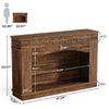 47.24-Inch Console Table, Farmhouse Entryway Console Table with Sturdy Structure
