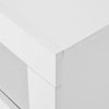 LED Sideboard High Gloss Front Buffet Cabinet TV Unit Stand 3 Doors White
