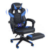 Ergonomic Computer Gaming Chair Office Recliner Massage Lumbar Support Blue Home