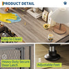 44 in Heavy Duty Dog Crate Furniture End Table Storage Drawers& Open Compartment