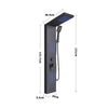 Thermostatic Shower Panel Column Tower With Body Jets Twin Head Bathroom Shower