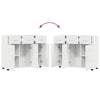Sideboard with Door FLORIN High Gloss White 88.5 x 30.5 x 73 cm