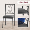 5-Pcs Dining Table Set w/ 4 Upholstered Chairs,Space-Saving Compact Design for 4