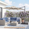 Large Offset Hanging Umbrella w/ 360° Rotation
