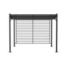 3 x 2.8m Pergola with Retractable Roof & Hollow Shade Garden Canopy Patio Gazebo