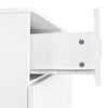 Shoe Storage Cabinets with Drawers, Shoe Bench and Coat Rack Wardrobe Set White