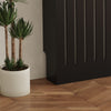 Radiator Cover Vertical Slat Modern Stylish MDF Wood White Black Cabinet Shelf