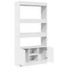 Highboard White 92x33x180 Engineered Wood C7I4
