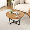 2 pcs Round Coffee Table for Living Room Nesting Coffee Table Set End Side Table