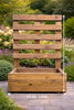 Garden Wooden Planter with Trellis Heavy Duty Raised Flower Box Climbing Screen