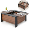 Square Coffee Table Lift Top Sliding Hidden Storage Drawer Tea Desk Living Room