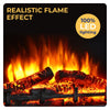 Electric Fireplace with Surround, LED Flame & Mood Light – Endeavour Ebberston