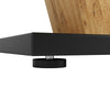 Extendable Dining Table w/ Wood Effect Tabletop, Height Adjustable Kitchen Table