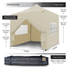 ® Pop Up 3x3m Heavy Duty Waterproof Commercial Grade MarketStall